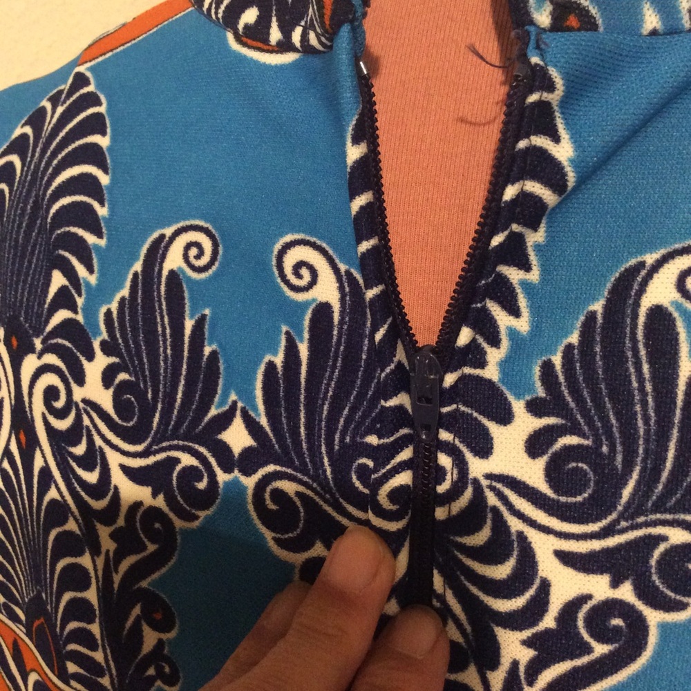 SOLD 70s Best Print goddess Column maxi dress - Picture 9 of 9